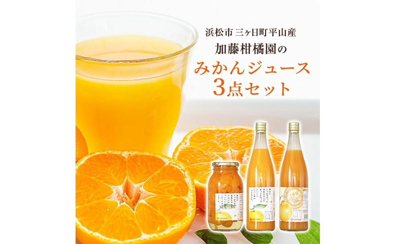 
                  浜松市三ヶ日町平山産加藤柑橘園のみかんジュース3点セット ジュース シロップ漬け デコジュース みかん ミカン 不知火 青島みかん 柑橘 フルーツギフト 静岡 浜松市 [№5360-0926]
                
