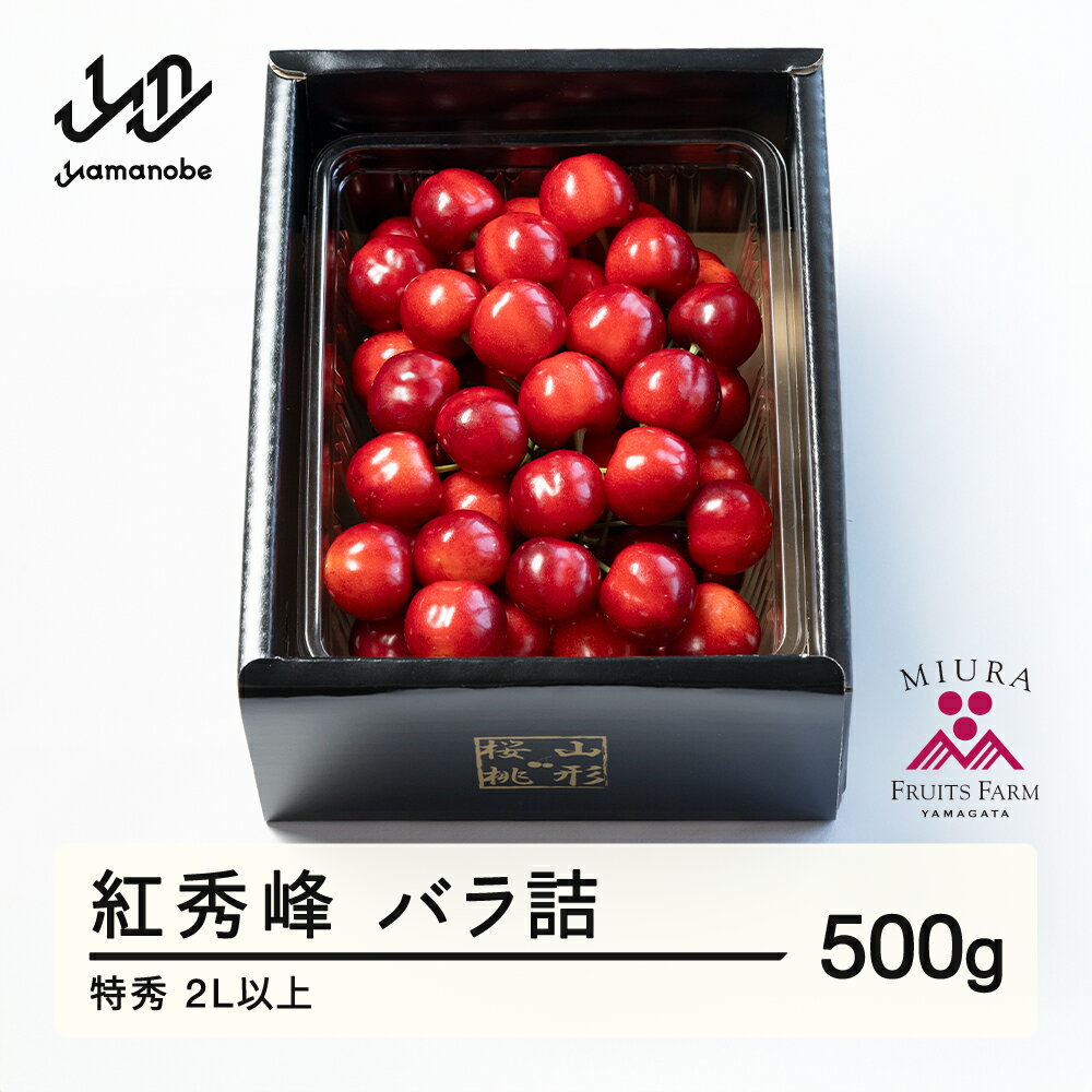【ふるさと納税】《先行予約》2026年 山形県産 令和8年産 さくらんぼ 紅秀峰 バラ詰 500g 特秀 2L以上 送料無料 F20A-923 ※沖縄・離島への配送不可