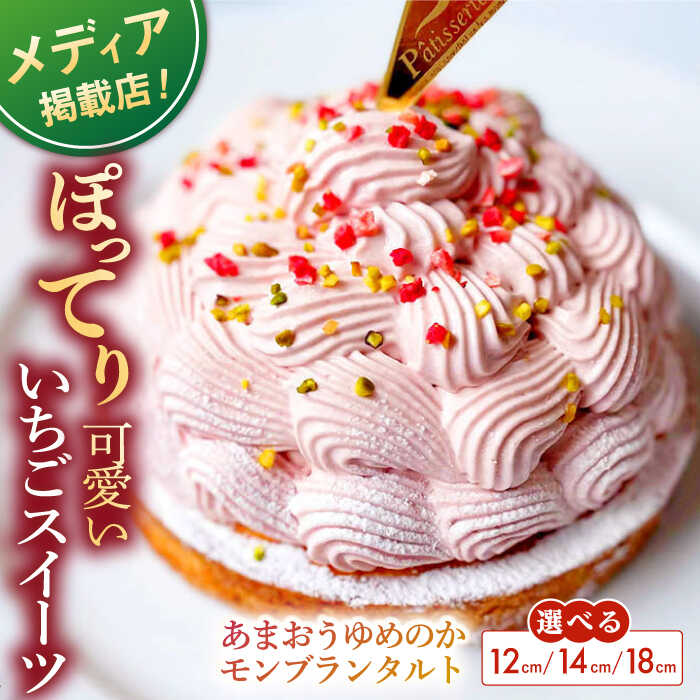 【ふるさと納税】【選べるサイズ】【楽天限定】【大人の苺スイーツ】あまおうゆめのかモンブラン 12cm~18cm 平戸市 / 心優-CotoyuSweets [KAA342] スイーツ ギフト お返し お礼 1万円 10000円 1万 10000円以下 10000円