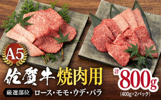 
<発送時期が選べる> 佐賀牛 A5 厳選部位 焼肉用 800g （400g×2P）【桑原畜産】 [NAB225]
