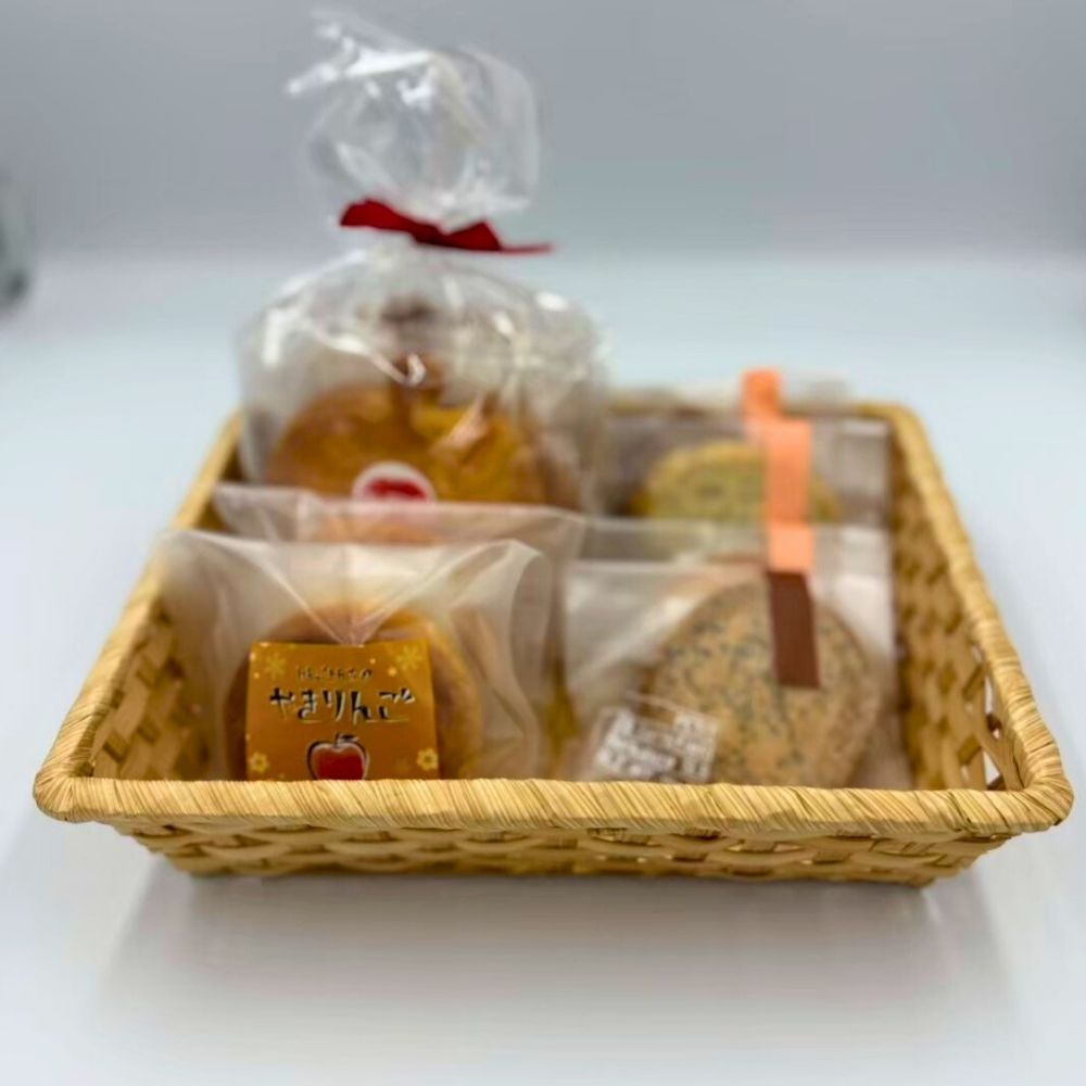 【ふるさと納税】焼き菓子 詰合せ セット りんごサブレ5枚やきりんご2個クッキー（チーズ・ごま・チョコ・キャラメル各1枚ずつ） 山形県 朝日町 スイーツ 菓子 りんご アップル パイ