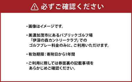 伊深の森 カントリー クラブ 利用券 3枚 9,000円分 | ゴルフ ゴルフ場 券 チケット 岐阜 岐阜県