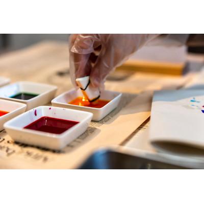 ふるさと納税 茅ヶ崎市 【染色キット】 みやこ染 和紙の手染めキット (鮮やかな5色)