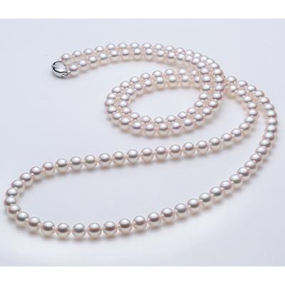ふるさと納税 長崎市 7.5-8.0mm　アコヤ真珠　ロングネックレス