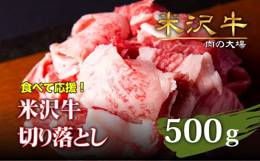 【食べて応援！】「A5ランク」米沢牛切り落とし500g_B064