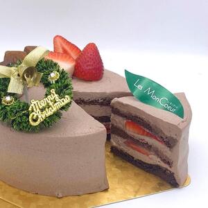 【先行予約】クリスマスケーキ・ショコラ【卵・乳製品・小麦粉不使用】 5号（15cm）