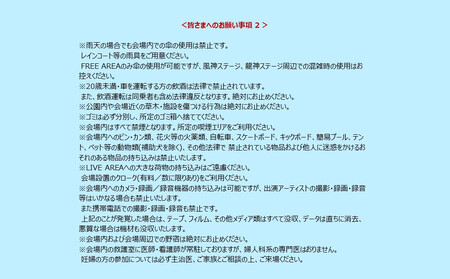 【2025年9月20日】イナズマロック フェス 2025 IGA 20日券 滋賀県ふるさと納税枠