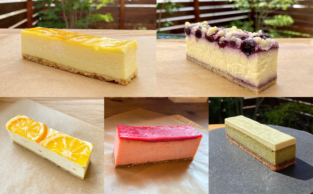 冷凍チーズケーキバー8本セット　(プレーン4本・ブルーベリー1本・オレンジ1本・いちご1本・抹茶1本） 【チーズケーキ チーズ ケーキ 冷凍 お菓子 スイーツ デザート チーズ 誕生日 記念日 お祝い