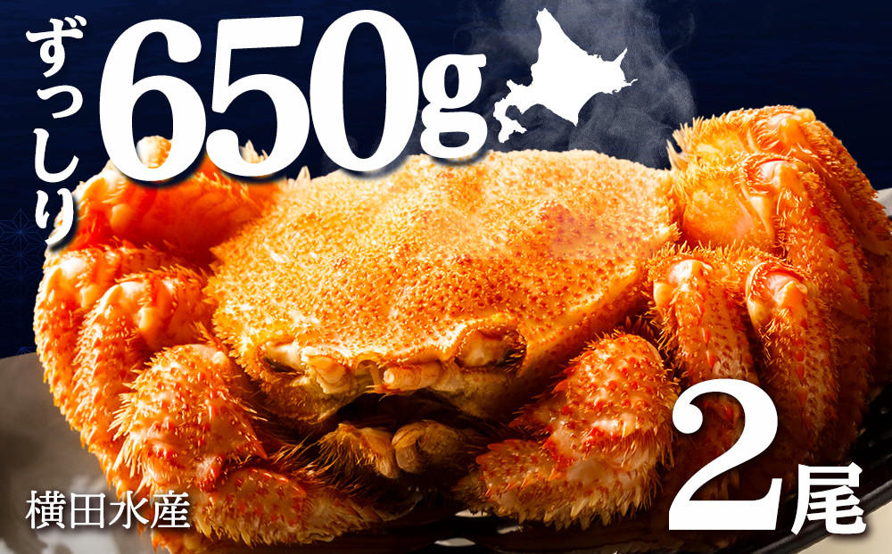 
☆北海道産 毛ガニ 約650g×2尾 セット かに 蟹 毛蟹 冷凍 北海道産 浜頓別町
