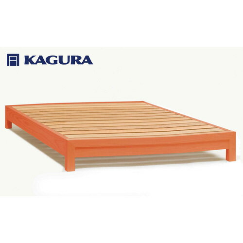 【ふるさと納税】家具蔵 KAGURA ベッドフレームダンヘッドレス クイーン チェリー材 家具 寝具 寝室 木材 無垢材 職人 手作業 天然木 高級木材 無添加 安全 ジャパニーズモダン 高級家具 熟練 無着色 おしゃれ 天然木無垢材 温もり シンプル 【（株）アイダ】 【ho1204】