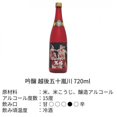 ふるさと納税 三条市 ジャイアント馬場 日本酒 720ml×3本セット 純米吟醸 [福顔酒造]【022S016】 |  | 02