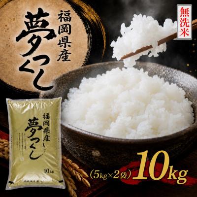 ふるさと納税 香春町 《無洗米》【新米　8年産】9月〜出荷【食味鑑定士厳選】福岡県 夢つくし10k(5k×2袋)(香春町)