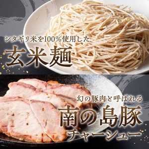 宮崎県川南町産食材使用　合衆国らーめん（黒岩土鶏スープ）2食 【 ラーメン 玄米麺 豚チャーシュー 】