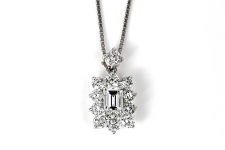 【一点もの】ダイヤモンド（0.504ct）プラチナペンダント　R84　K05140-H