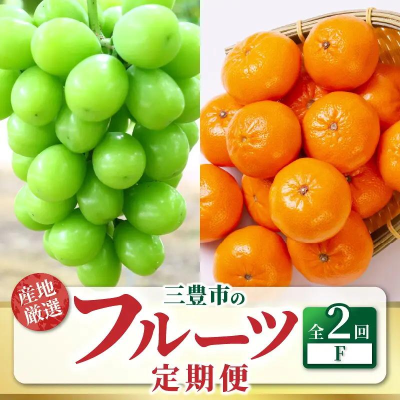 【ふるさと納税】三豊市フルーツ2回お届け定期便 F