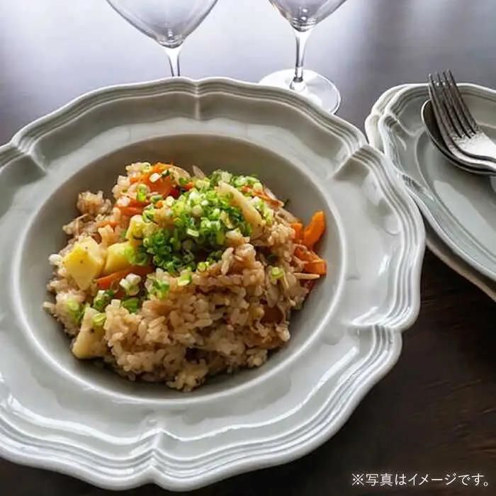 【波佐見焼】ombre de fleur ボウルL ロイヤルグレー 2枚セット 食器 皿【翔芳窯】[FE398]