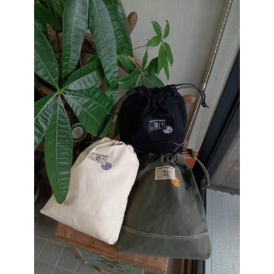 ふるさと納税 川西町 日乃本帆布　巾着(ホワイト)<やまがた川西ダリヤ園オリジナルモデル> |  | 02