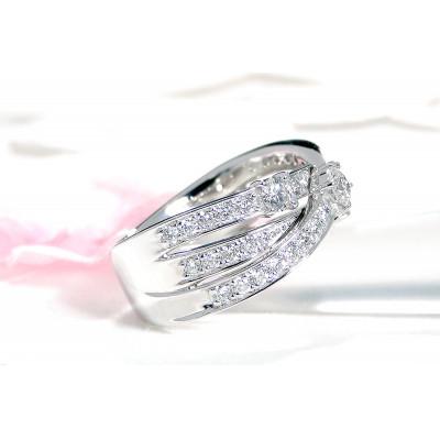 ふるさと納税 昭和町 Pt950 ハート&キューピッド ダイヤモンドリング【0.98ct】鑑別カード・スコープ付12.5号 |  | 01