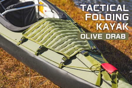 TACTICAL FOLDING KAYAK（OLIVE DRAB）【182005-2】ﾌｫｰﾙﾃﾞｨﾝｸﾞｶﾔｯｸ ｶﾔｯｸ MOLLE SYSTEM ｱｸﾃｨﾋﾞﾃｨ ｱｳﾄﾄﾞｱ ﾀﾞｯﾌﾙﾊﾞｯｸﾞ｜FOLBOT