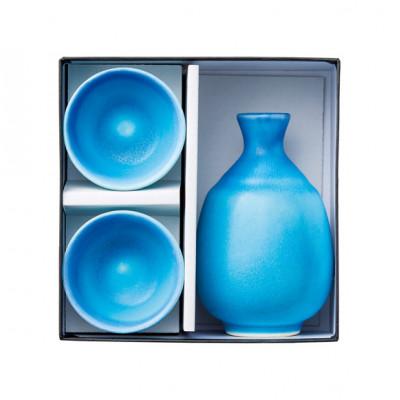 ふるさと納税 多治見市 【美濃焼】 トルコ釉　酒器(徳利×1個、ぐい呑み(おちょこ)×2個) セット |  | 01