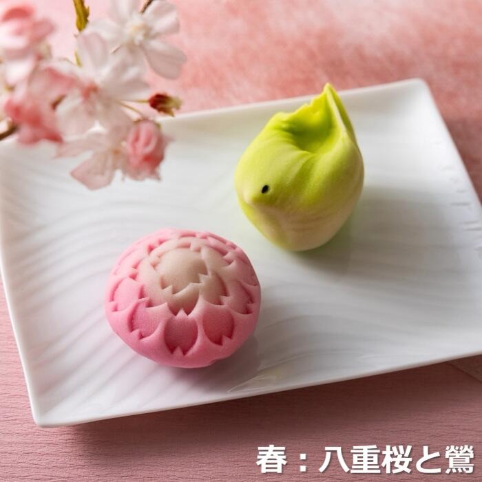 【スイーツ】ずーっと、眺めていたくなりますが、お早目にお召し上がりください。「夢菓子工房ことよ」季節の練り切り菓子 春篇10個