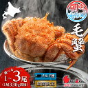 【ふるさと納税】送料無料 北海道産【朝ゆで】毛がに 選べる1尾～3尾 （1尾330g前後） 毛蟹 毛ガニ カニ 蟹 朝茹で 朝ゆで 未冷凍 道産品 当地グルメ お取り寄せ