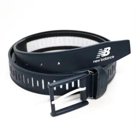 ニューバランスゴルフ　レーザーカット　シンセティックメッシュベルト　ネイビー　012-6182002【1646509】