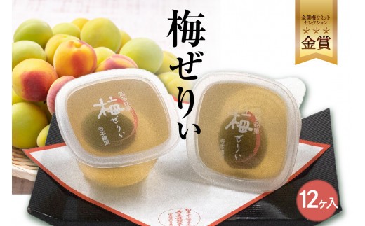 No.021 知多銘菓　梅ぜりぃ　12ヶ入 ／ 和風ゼリー うめ ウメ 土産 愛知県 特産品