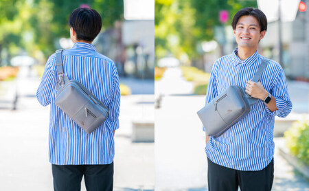 B5サイズのタブレットが入る本革ボディバッグ　全5色 ファッション カバン  キャメル