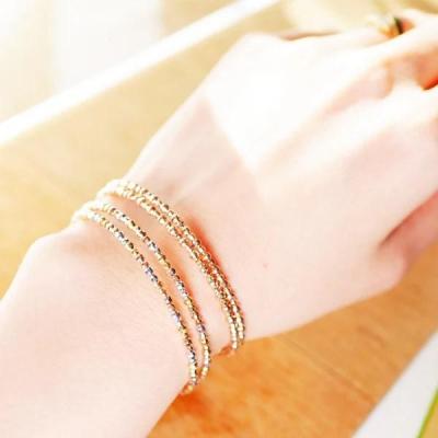 ふるさと納税 京都市 京セラ・K18 ブレスレット【カットボール/フリーサイズ/ピンクゴールド/WBCY3774-FU】