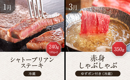 飛騨牛 A5等級 赤身プレミアム 定期便 全6回 奇数月にお届け 約2kg｜すき焼き しゃぶしゃぶ 焼肉 ステーキ シャトーブリアン飛騨高山 岩ト屋 HF114