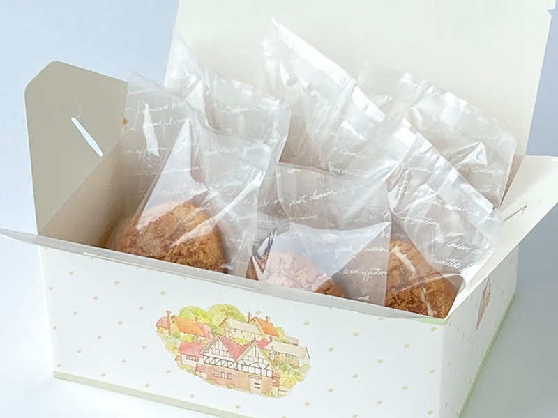 和菓子屋さんがつくる　杭瀬クッキーシューアイス(6個入り)