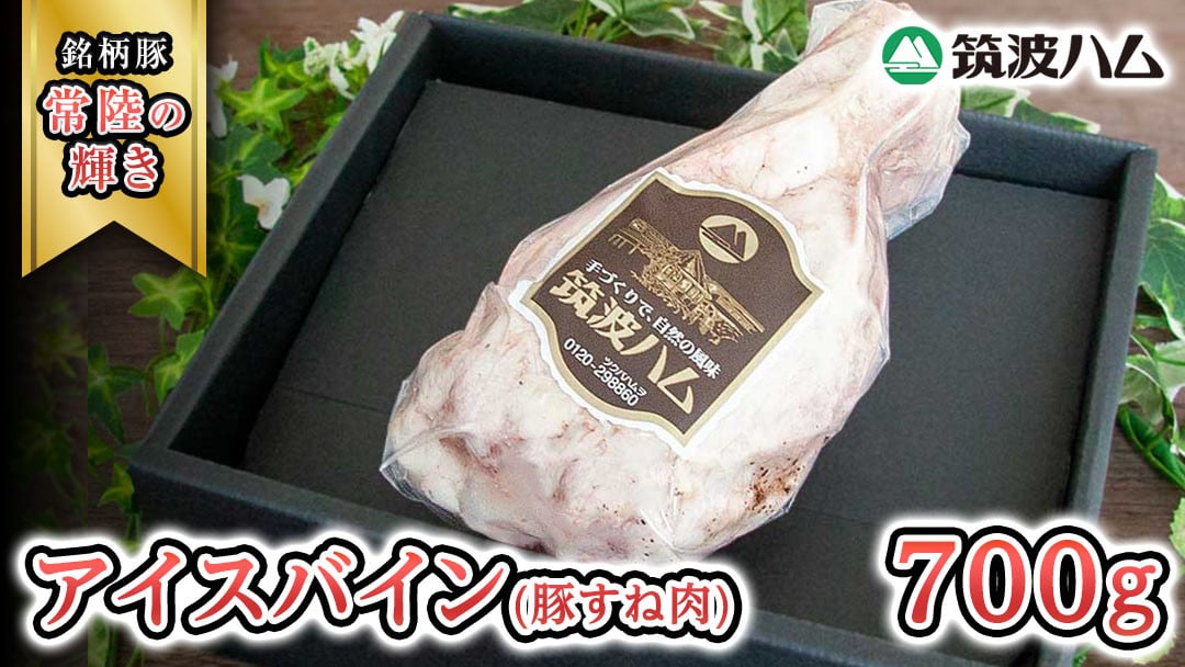 
            《 12/20入金分まで 年内 にお届け 》 《 熨斗 対応品 》 筑波ハム アイスバイン 700g 豚すね肉 『常陸の輝き』 茨城県産 ブランド豚 銘柄豚 ( 茨城県共通返礼品 ) 豚 肉 お肉 ドイツ料理 温めるだけ 湯せん クリスマス パーティー ごちそう ご馳走 贅沢 正月 お年賀 手土産 お土産 [EN013sa00]
          