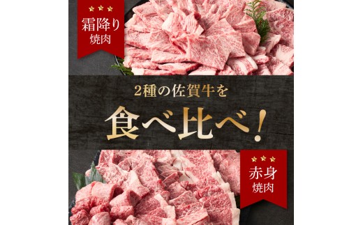【12月配送】中山牧場 佐賀牛 霜降り・赤身焼肉食べ比べ 1.2kg ／ バーベキュー BBQ 牛肉 肉 お肉 佐賀牛 赤身 霜降り モモ ウデ 肩ロース 焼き肉 焼肉セット A5 A4 a5 a4 