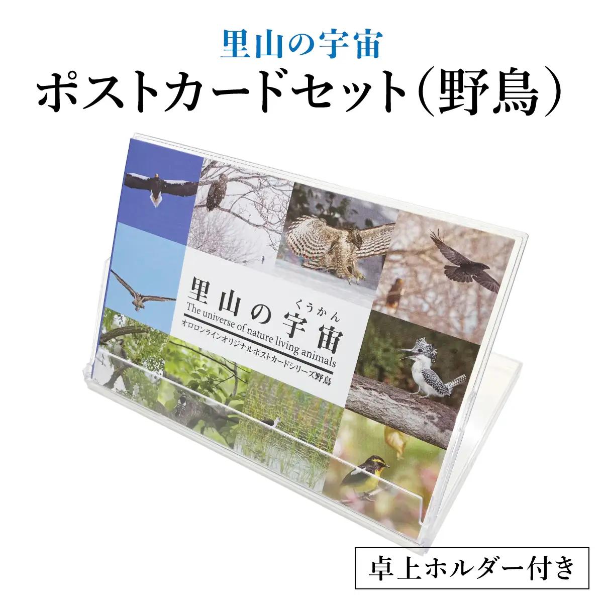 【野生塾　泊和幸】ポストカードセット　里山の宇宙（野鳥）
