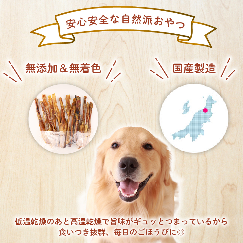 ドッグフード ターキーアキレス ロング 七面鳥の筋 100g【 七面鳥 筋 ドックフード ターキー アキレス ロング ペット おやつ ペット用品 犬用 無添加 無着色 国内製造 安心 安全 自然食品 