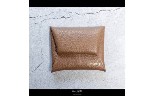 maf pinto (マフ ピント) ミニ財布 コンパクト ウォレット 小型 小銭入れ カードケース レザー 本革 61キャラメル