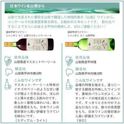 ふるさと納税 山梨県 これぞ山梨 「GI山梨」認証ワイン 6本セット |  | 01