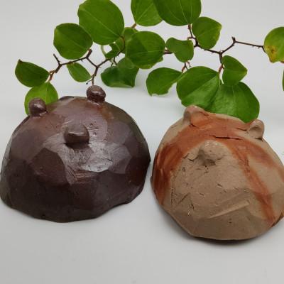 ふるさと納税 備前市 備前焼フリーポット2個組(登り窯、ヒダスキ) |  | 02