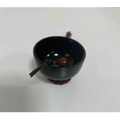 ふるさと納税 高岡市 【高岡銅器】オトノスイッチ組紐座付　漆黒　カーネリアン