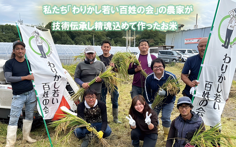 【令和7年度産　11月初旬発送予定】大阪府熊取町「わりかし若い百姓の会」の美味しいお米　ひのひかり　5㎏（033_5003）