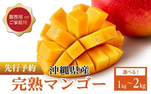 
                  〈選べる〉マンゴー 1kg～2kg・贈答用/家庭用   I  マンゴー 選べる 内容量 1kg 2kg 贈答 用 家庭 用 フルーツ 果物  沖縄県 南城市
                