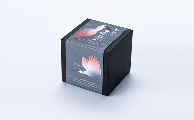 石川の朱鷺ネクタイ 【グレー】