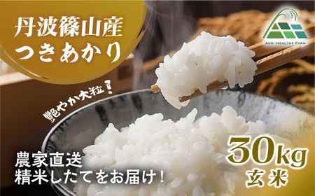 【令和7年産 2025年9月以降順次発送】丹波篠山産つきあかり 玄米30kg BE12 兵庫県 丹波篠山市 げんまい 100％単一原料米 産地直送米 贈答 おいしい お米 精米 ブランド おこめ 健康 ギフト 内祝い 贈り物 送料無料 おすすめ 人気 口コミ