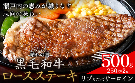 リブ or サーロイン ステーキ 500g 小分け