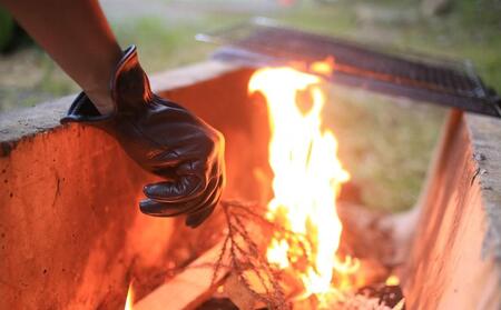 LAMP GROVES -UTILITY GLOVE STANDARD-(カラー：ブラック／サイズ：S)【革手袋 レザー グローブ 鹿革 メンズ レディース Lamp gloves ランプグローブス 