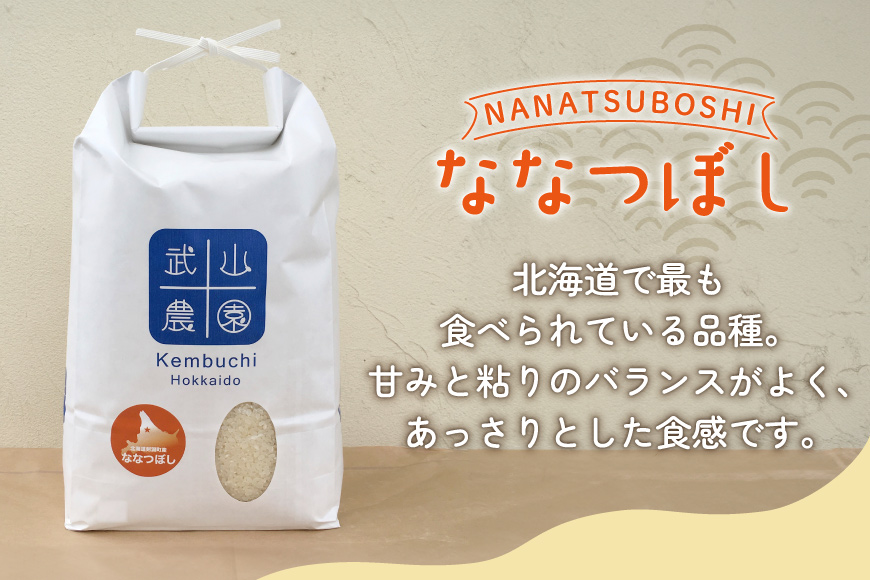 米 新米 令和8年 ななつぼし 10kg [武山農園 北海道 剣淵町 14656414] 令和8年産 白米 精米 ご飯 ごはん コメ こめ 国産 10キロ