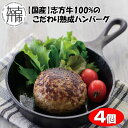 【ふるさと納税】【国産】志方牛100%のこだわり熟成ハンバーグ150g×4個《 ハンバーグ 国産 牛肉 100% 牛 こだわり セット 冷凍 肉 惣菜 お取り寄せ グルメ おかず 4個 ギフト 送料無料 贈答用 ギフト プレゼント 贈り物 》