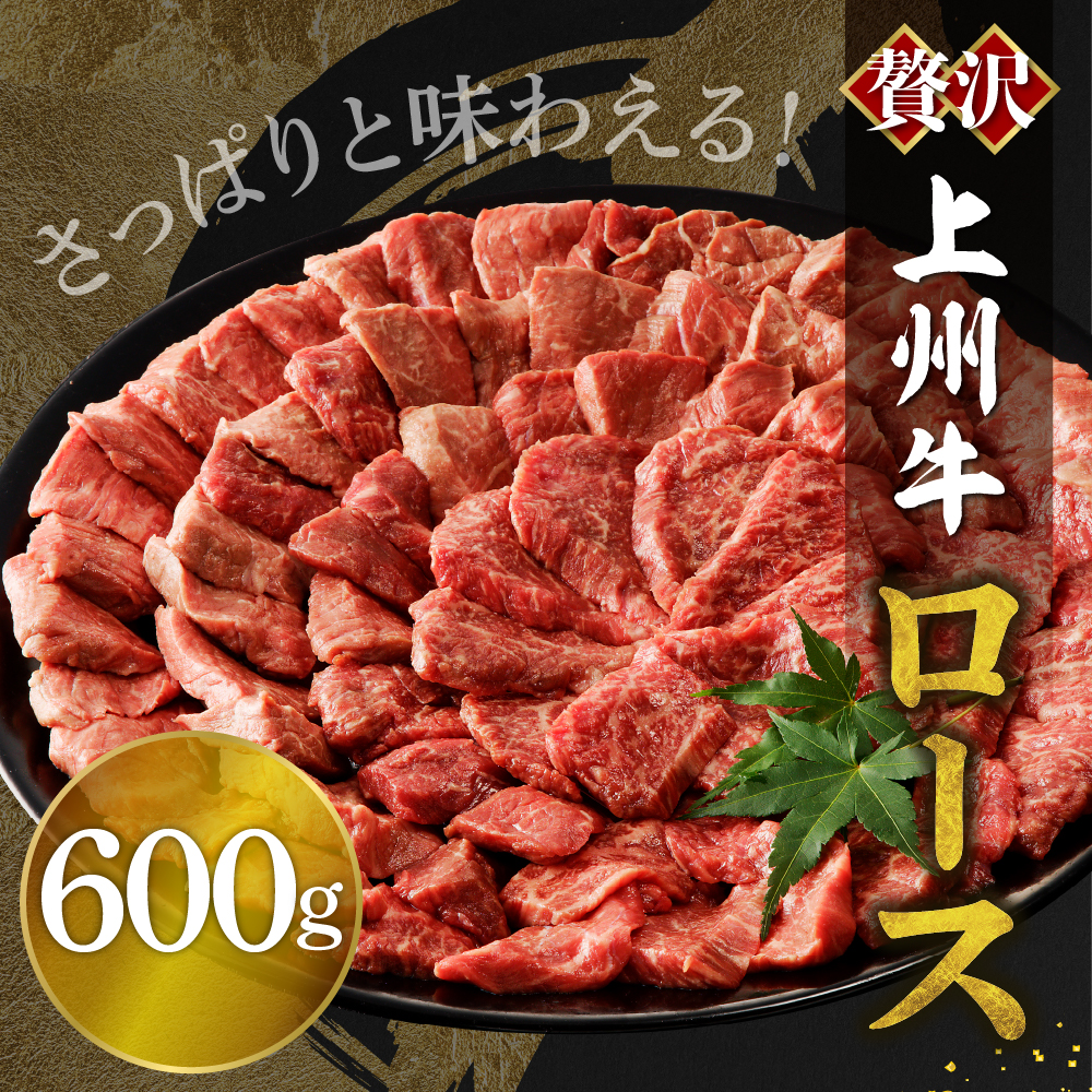 牛肉 ロース 【上州牛】 600g  群馬 県 千代田町