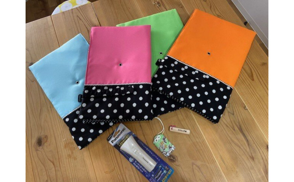 門真市ええもんセット ＜防災頭巾：子ども用、カラー：ピンク色＞【避難グッズ グッズ 防災用品 避難用品 地震 火事 火災 保護 災害 地震対策 防災対策】 272230_AN005VC03